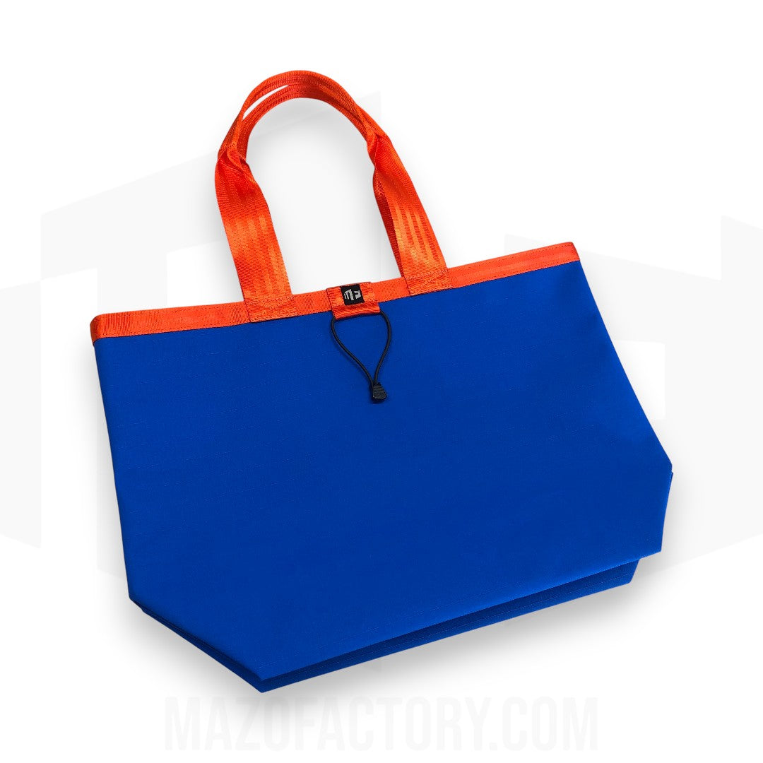 *Imaginary* Tote Bag 23L | Grid Canvas | Blue/Burnt Orange