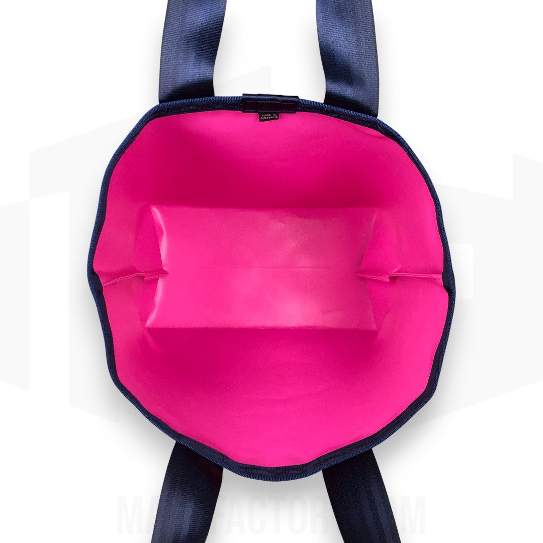 Tote Bag 23L | Gloss PVC | Pink/Navy
