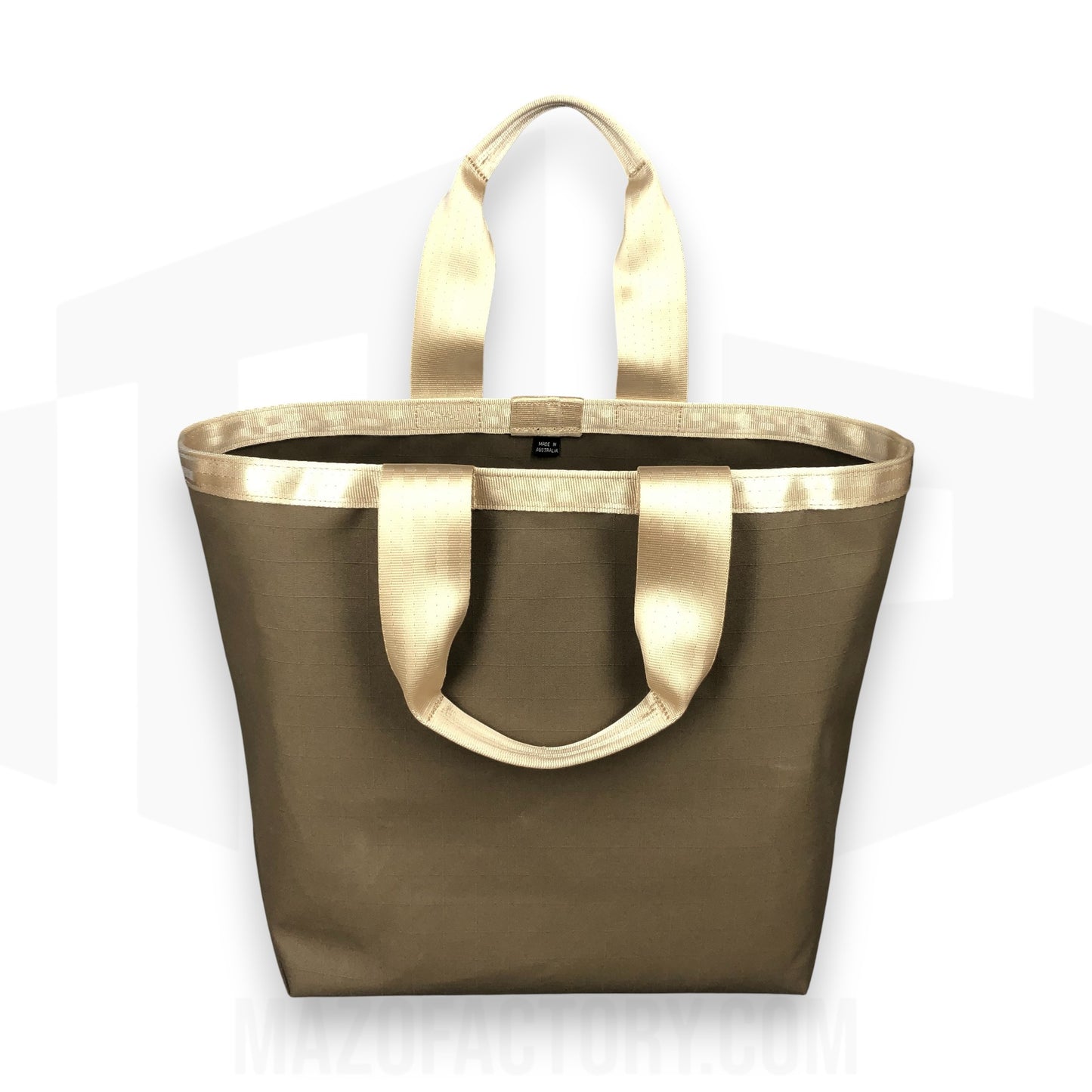 Tote Bag 23L | Grid Canvas | Antelope/Beige