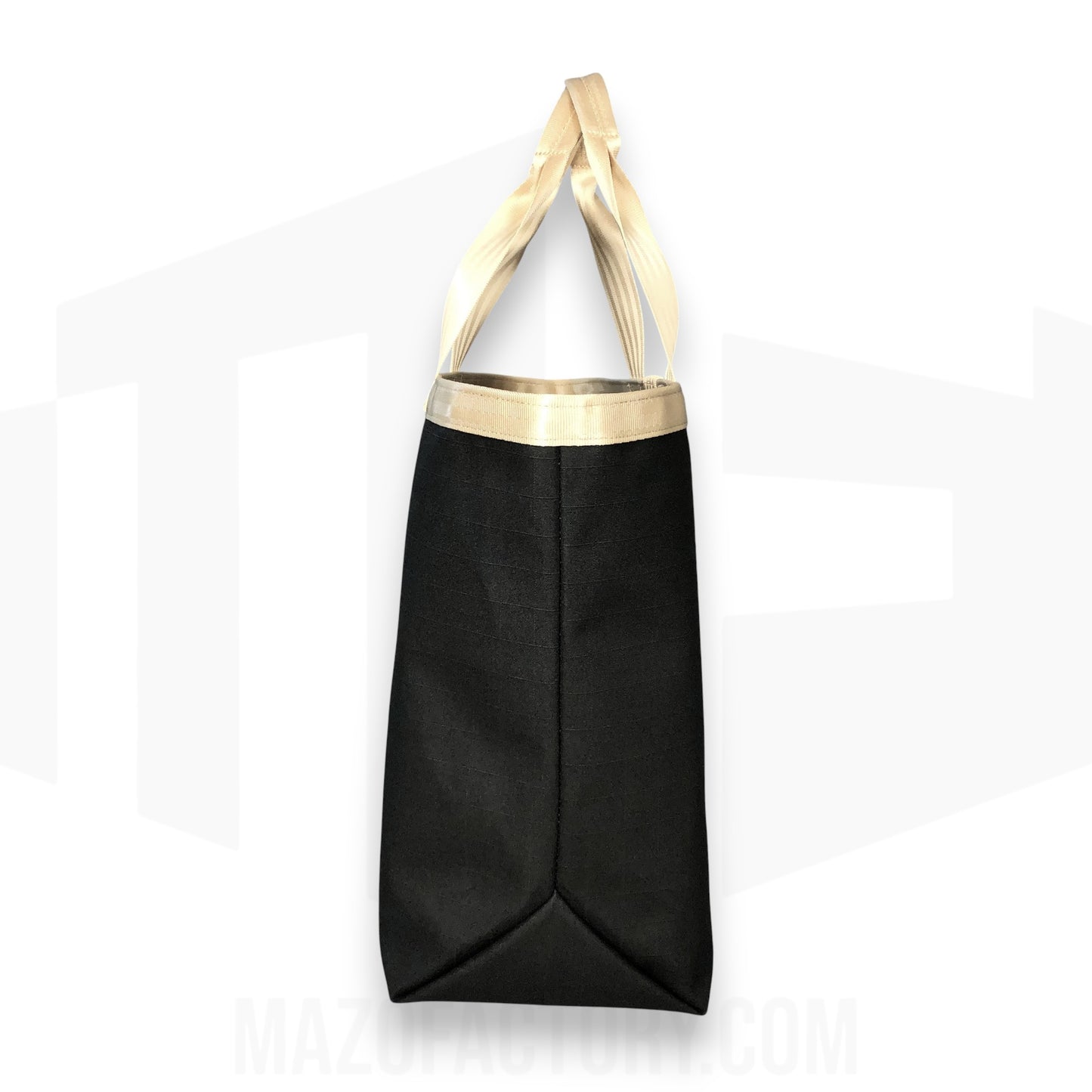 Tote Bag 23L | Grid Canvas | Black/Beige