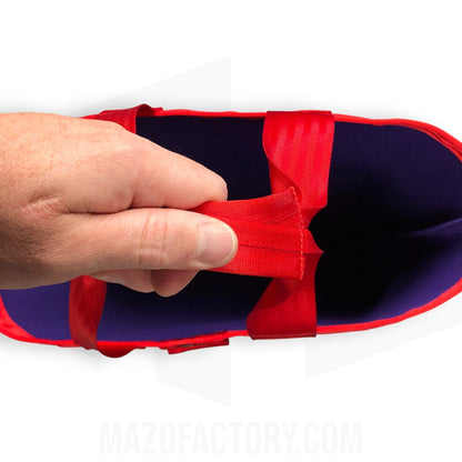 Tote Bag 23L | Grid Canvas | Purple/Red