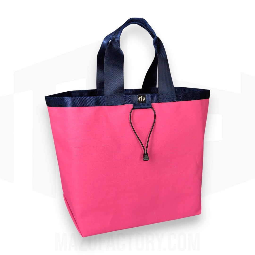 Tote Bag 23L | Grid Canvas | Pink/Navy