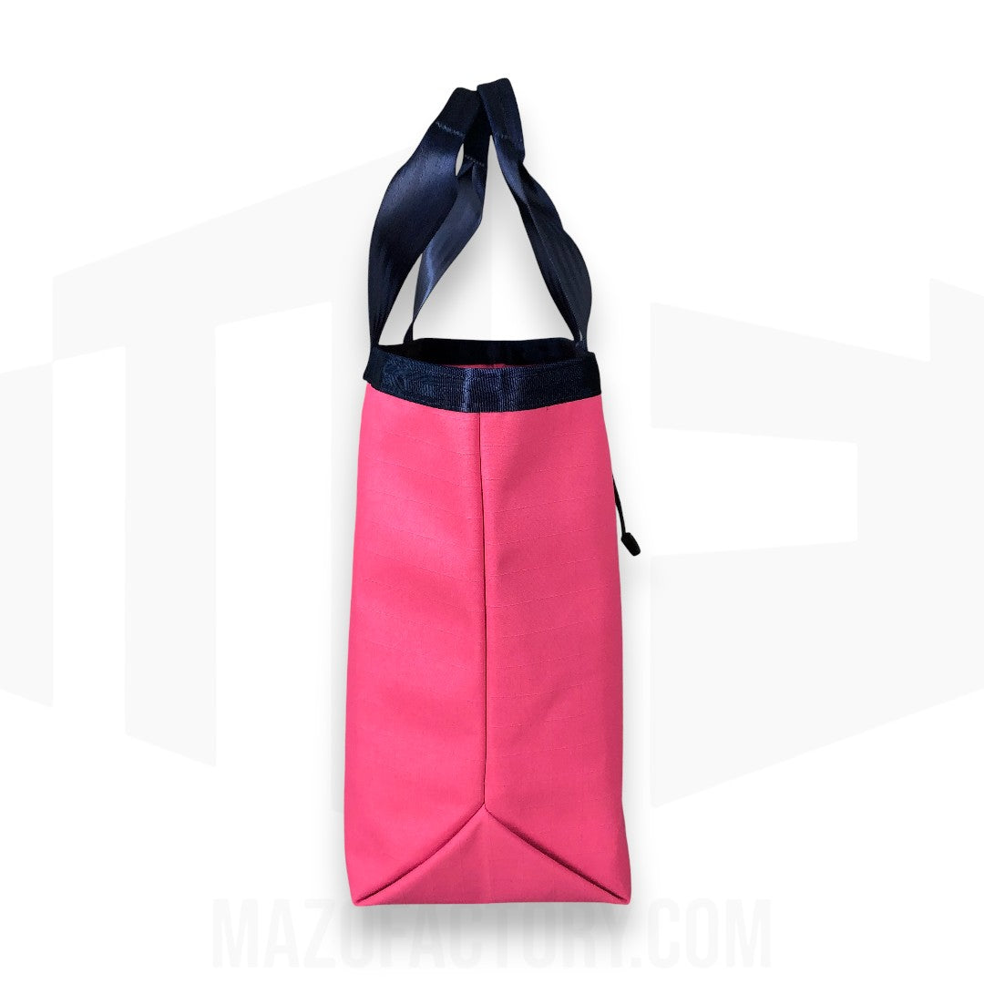 Tote Bag 23L | Grid Canvas | Pink/Navy