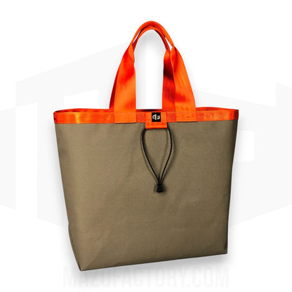 Tote Bag 23L | Grid Canvas | Antelope/Burnt Orange