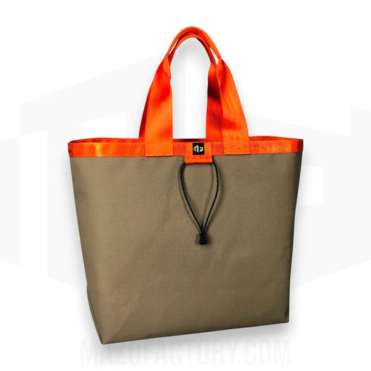 Tote Bag 23L | Grid Canvas | Antelope/Burnt Orange
