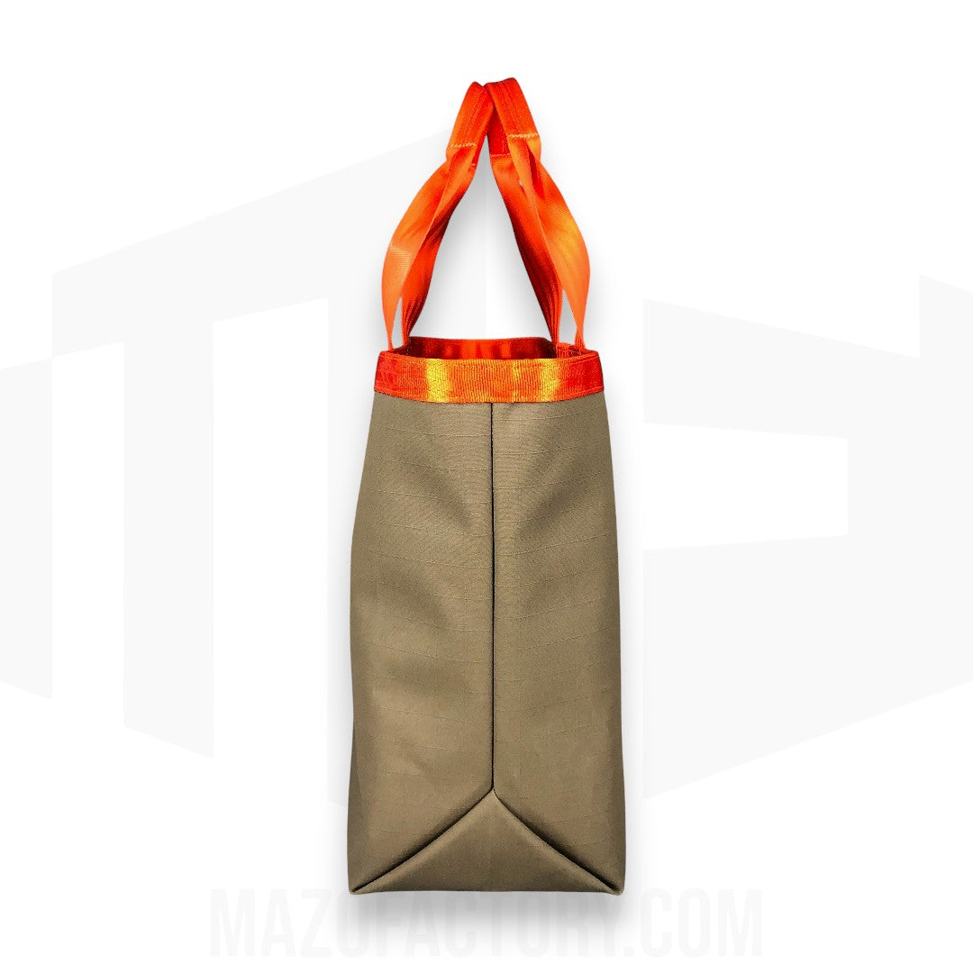 Tote Bag 23L | Grid Canvas | Antelope/Burnt Orange