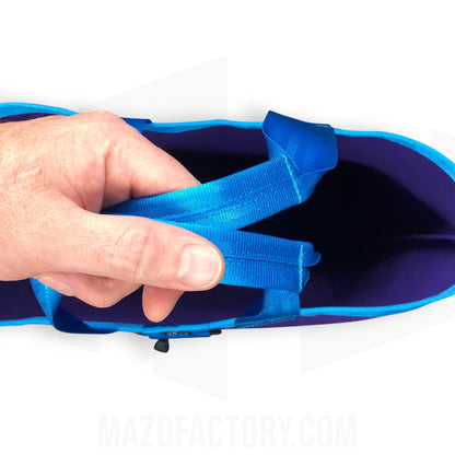 Tote Bag 23L | Grid Canvas | Purple/Aqua