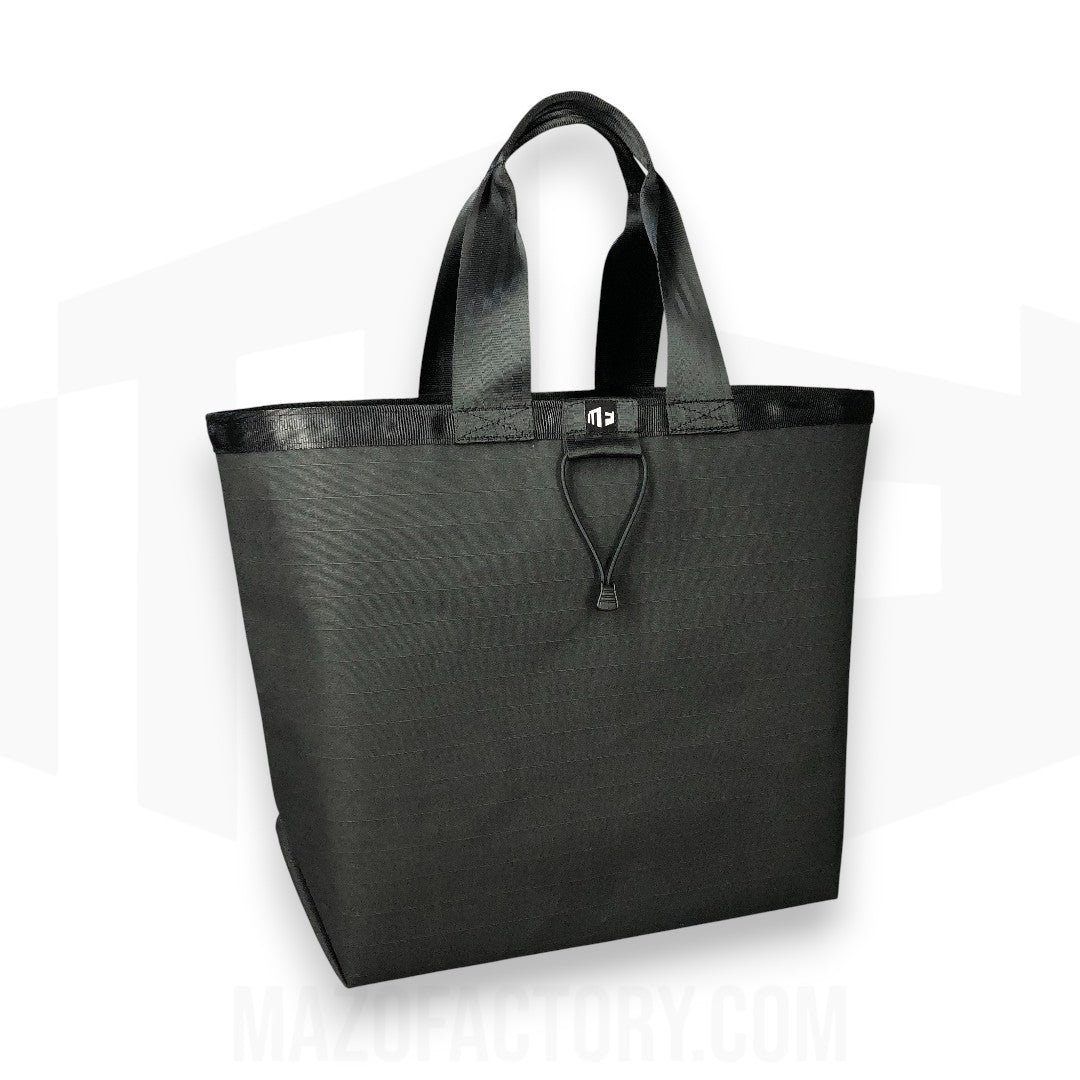 Tote Bag 23L | Grid Canvas | Black/Black