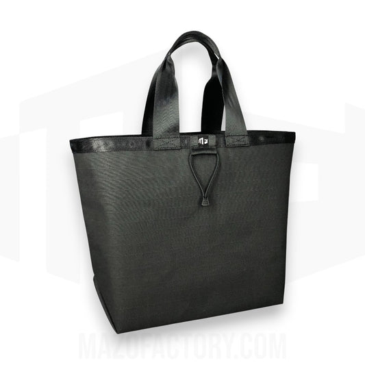 Tote Bag 23L | Grid Canvas | Black/Black