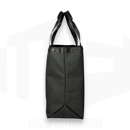 Tote Bag 23L | Grid Canvas | Black/Black
