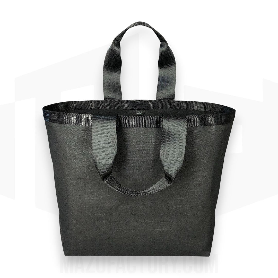 Tote Bag 23L | Grid Canvas | Black/Black