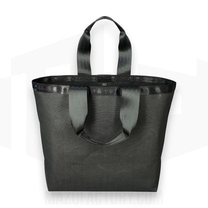 Tote Bag 23L | Grid Canvas | Black/Black