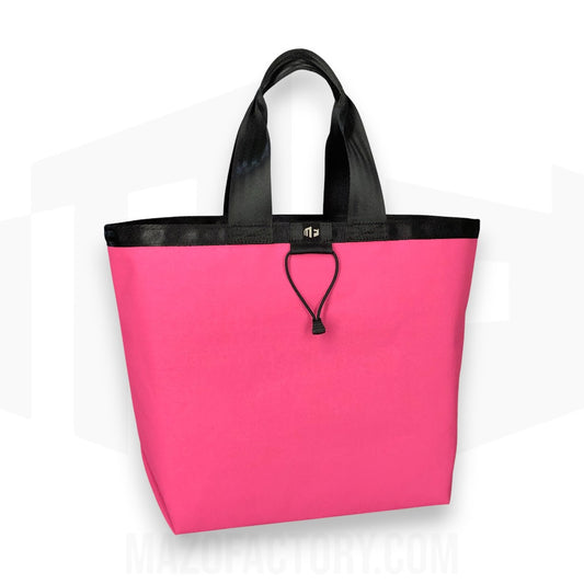 Tote Bag 23L | Grid Canvas | Pink/Black