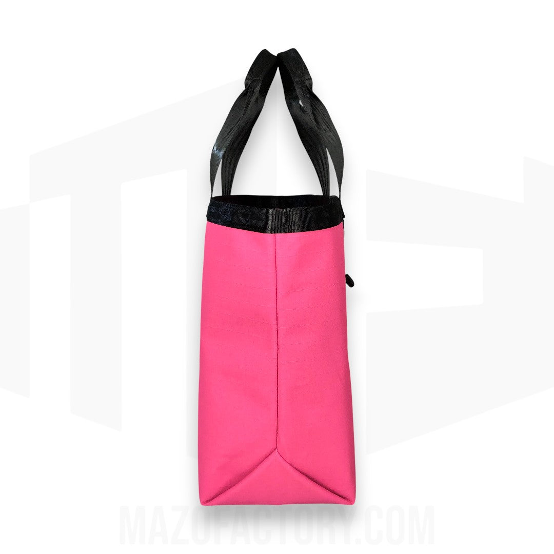 Tote Bag 23L | Grid Canvas | Pink/Black