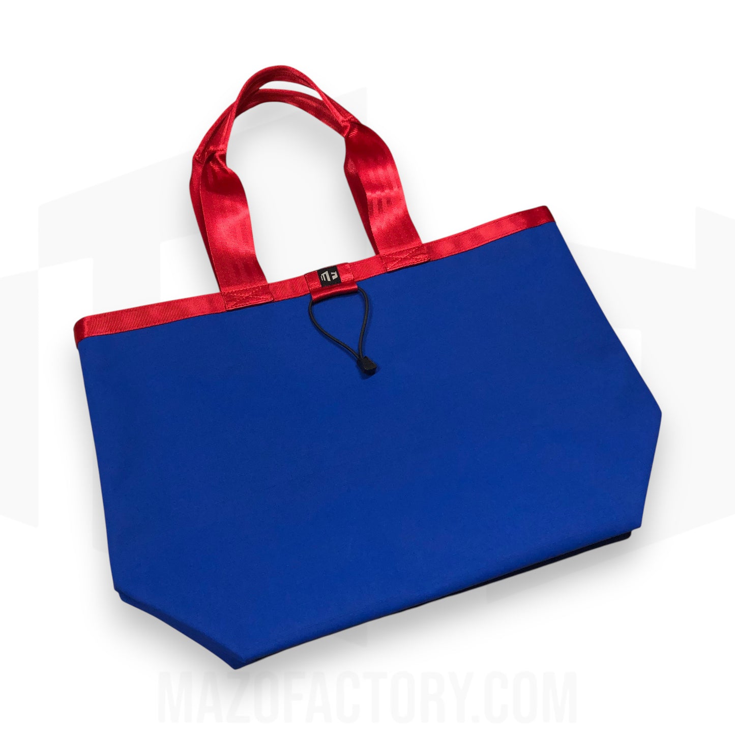 Tote Bag 23L | Grid Canvas | Blue/Red